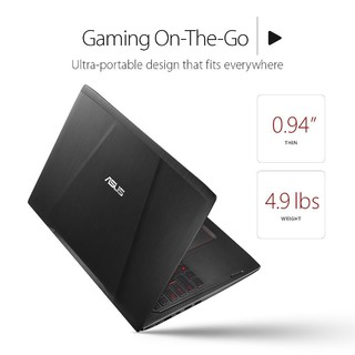 ASUS 华硕 FX502VM-AS73 15.6寸笔记本电脑（i7-7700HQ 16GB 1TB+128GB GTX 1060）