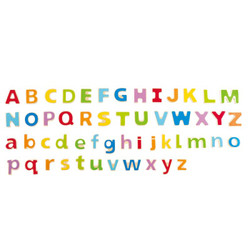 Hape 字母磁贴 益智早教学习拼图木制玩具 3岁以上E1047 *2件