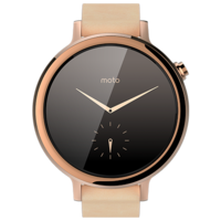 MOTOROLA 摩托罗拉 Moto 360二代 女式智能手表 42mm 裸粉色