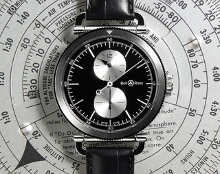 BELL & ROSS 柏莱士 Vintage WW2 Regulateur Officer BRWW2-REG-BS/SCR 男士机械腕表