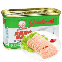 greatwall BRAND 长城牌 小白猪火腿猪肉罐头198g