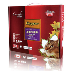 加拿大CanadaLITTER 盒装Happy100膨润土猫砂6kg *9件