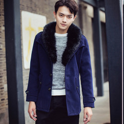 TATOWO 男士商务休闲秋冬毛呢大衣外套