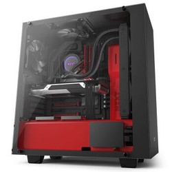 恩杰 NZXT S340 Elite 黑红 中塔机箱（钢化玻璃侧透/PUCK耳机挂/HDMI VR接口/背部理线/支持280水冷）