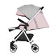 爱贝丽（Ibelieve）婴儿推车 高景观超轻便 易折叠 可坐可躺伞车 玲珑升级款(0-36个月) 蜜桃粉