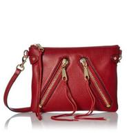 REBECCA MINKOFF Moto Jon 女士斜挎包 Deep Red