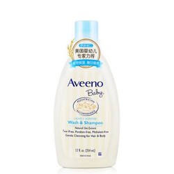 艾惟诺（Aveeno）婴儿每日倍护洗发沐浴露 354ml 无泪配方 儿童沐浴露洗发水二合一 原装进口