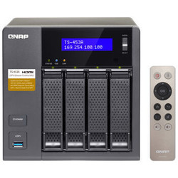 威联通（QNAP）TS-453A 4G内存 四盘位网络存储器NAS 四核处理器 （无内置硬盘）