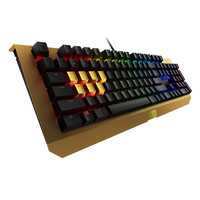 双11预售、新品发售：RAZER 雷蛇 BlackWidow X chroma 黑寡妇蜘蛛X RGB 幻彩耀金版 机械键盘
