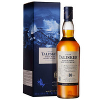 春节佳礼、必囤年货、京东PLUS会员：TALISKER 泰斯卡 10年苏格兰斯凯岛单一麦芽威士忌 700ml  *4件