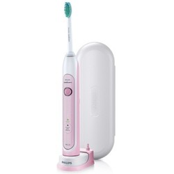 飞利浦（PHILIPS）电动牙刷HX6761/03亮白型成人充电式声波震动牙刷粉色
