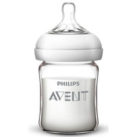 亲子会员：AVENT 新安怡 自然顺畅系列 宝宝玻璃奶瓶 125ml 配0月+奶嘴