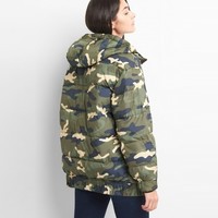 Gap 盖璞 primaloft 150016 女款正反两穿迷彩棉服