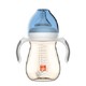 gb好孩子母乳实感宽口径握把吸管PPSU奶瓶300ml-粉蓝(小饿魔系列) *3件