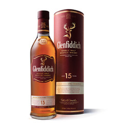 Glenfiddich 格兰菲迪 15年 苏格兰达夫镇单一麦芽威士忌 700ml  