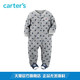 双11预售Carter's1件式男婴儿连体衣包脚爬爬服宝宝童装摇粒绒哈衣115G161