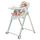 爱音（Aing）儿童餐椅 欧式多功能婴儿餐椅四合一宝宝餐椅可折叠便携JA619蓝色