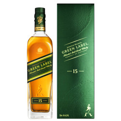 JOHNNIE WALKER 尊尼获加 绿牌15年 调配型苏格兰威士忌 750ml