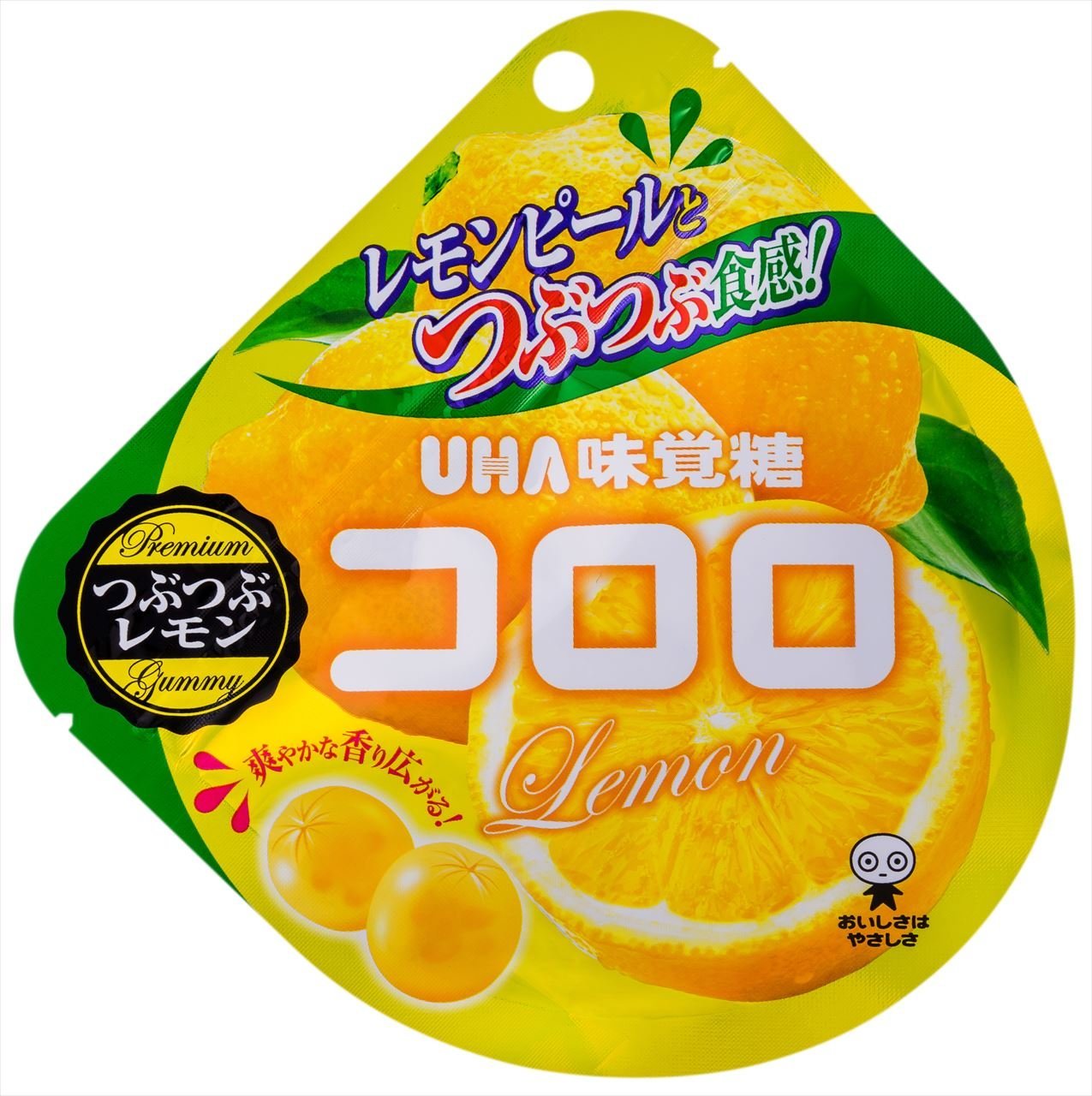 uha悠哈味觉糖kororo果汁软糖颗粒柠檬40g