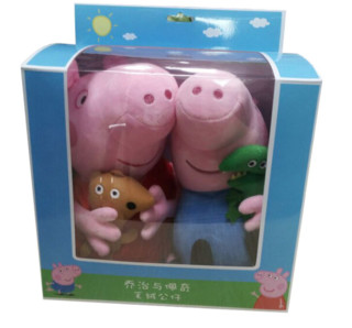 Peppa Pig小猪佩奇 佩奇乔治2只礼盒装（大号 30cm）