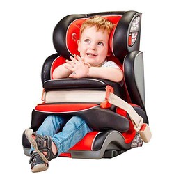 globalkids 环球娃娃 儿童安全座椅9个月-12岁前置护体isofix汽车用婴儿宝宝座椅 红黑色(供应商直送)