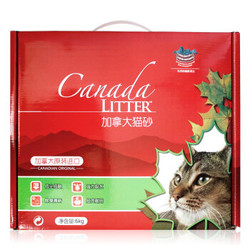 加拿大进口 CanadaLITTER 盒装Happy100膨润土猫砂6kg