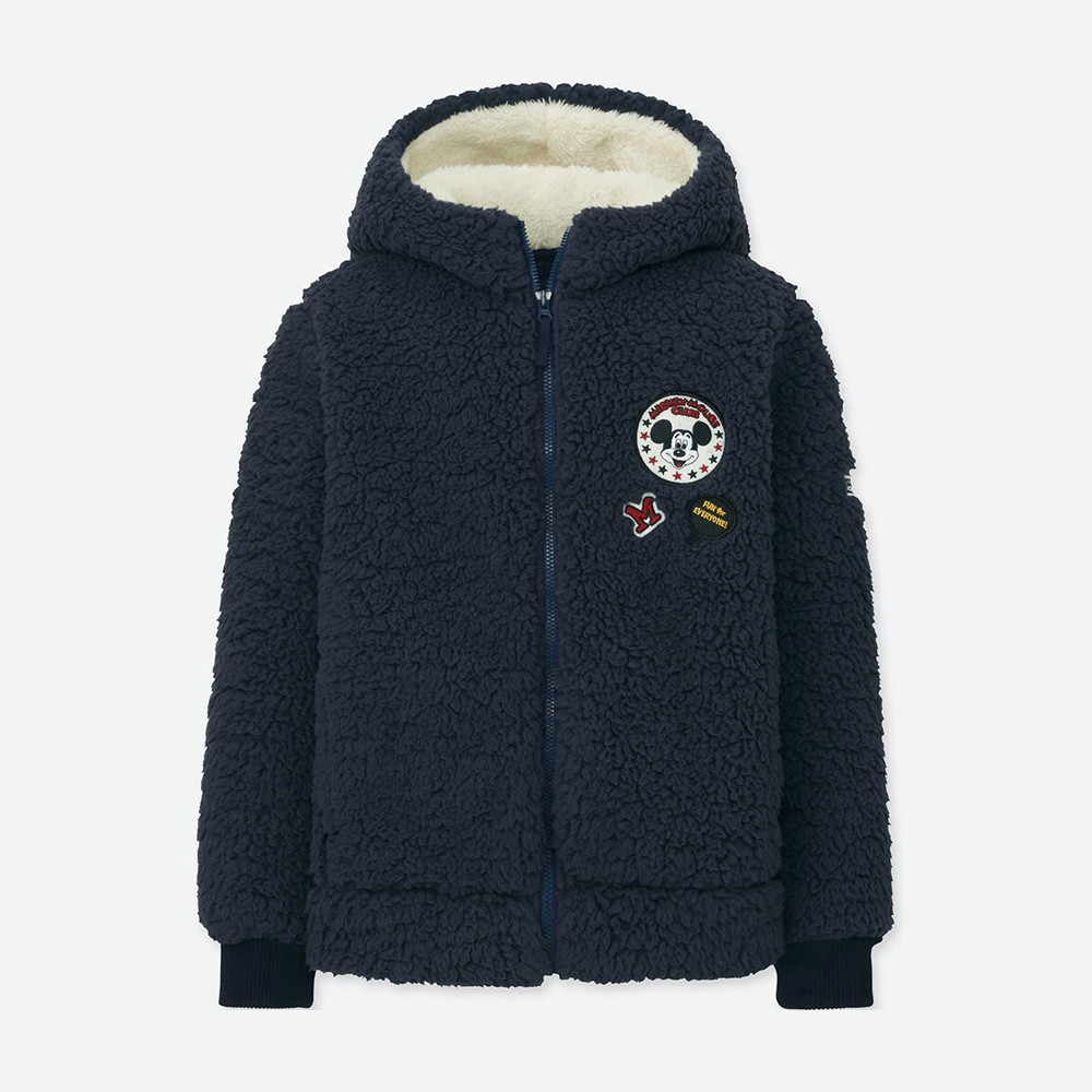 uniqlo 优衣库 ut 406257 大童款dpj摇粒绒连帽外套