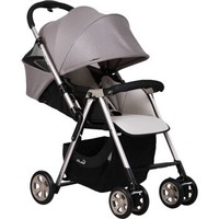 咕比（Gubi）婴儿推车轻便折叠伞车 双向可坐可平躺 儿童宝宝婴儿车 咖啡色