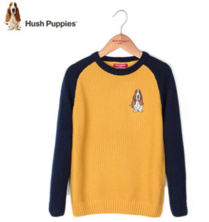 Hush Puppies 暇步士 男童圆领针织衫