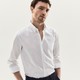 Massimo Dutti 00150104250 男士白色纹理衬衫