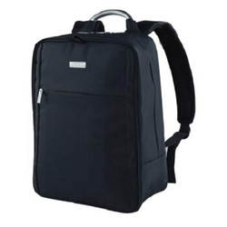 法国乐上(LEXON) 电脑包 男女款商务时尚休闲背包14英寸笔记本双肩包 LNE0516N06T 蓝黑色