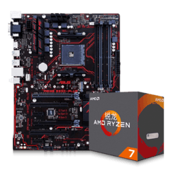  ASUS 华硕 PRIME B350-Plus 主板+AMD Ryzen 7 1700 CPU套装 