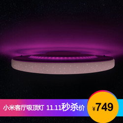 Yeelight 皎月LED客厅吸顶灯星空版智能卧室吸顶灯调光调色智能联动带氛围灯遥控器手机控制小米生态链