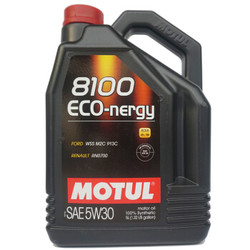 摩特（Motul）全合成润滑油 8100 ECO NERGY 5W-30 A5/B5 SL 5L