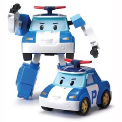 银辉玩具变形警车珀利POLI动漫周边人偶汽车警车机器人-珀利变形机器人(可变形)SLVC83171STD *3件