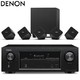 天龙（DENON）SYS2020 音响 音箱 家庭影院5.1声道 带低音炮 音响套装  黑色+天龙功放AVR-X540BT