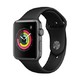 微信端：Apple Watch Series 3智能手表（GPS款 42毫米 深空灰色铝金属表壳 黑色运动型表带 MQL12CH/A）