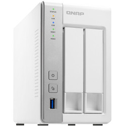 威联通（QNAP）TS-231P 1G 内存 2盘位NAS网络存储器 双核1.7GHz处理器 2个网络端口