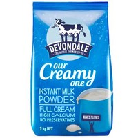 Devondale 德运 高钙全脂成人奶粉 1000g *2件 +凑单品