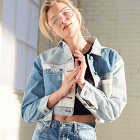  urban outfitters BDG 女士拼色牛仔夹克