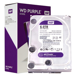 WD 西部数据 WD60EJRX 紫盘 6TB SATA6Gb/s 64M 监控硬盘
