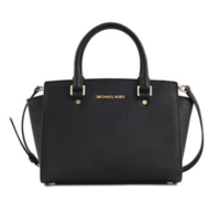 MICHAEL Michael Kors Selma 女士斜挎包 中号 黑色