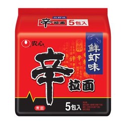 农心 方便面 辛拉面 鲜虾口味 120g*5包 五连包 *3件