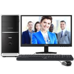 海尔（Haier）天越Y3 台式办公电脑整机(Intel四核J3160 4G 500G 键鼠 WIFI Win10 )20.7英寸