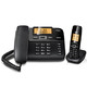 Gigaset原西门子品牌电话机DL310数字无绳电话家用子母机中文来电显示一拖一办公固定无线电话座机(黑)