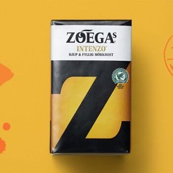 自营                瑞典进口 雀巢Nestle ZOEGAS 重度烘焙 咖啡豆研磨咖啡粉 INTENZO 450g *8件