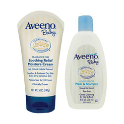 Aveeno baby 婴幼儿燕麦洗护套装（润肤霜139g+沐浴露236ml）