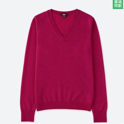 优衣库 UNIQLO 400349 女士V领羊绒针织衫