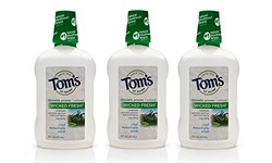 Tom's of Maine 持久清新薄荷漱口水 16盎司*3瓶
