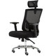 伯力斯 电脑椅 办公椅家用 时尚可躺人体工学椅子黑色MD-0838